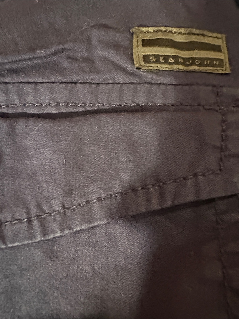 Sean John Cargo Shorts Mens 42 Navy Baggy Y2K Hip Hop Streetwear Utility - Picture 11 of 12